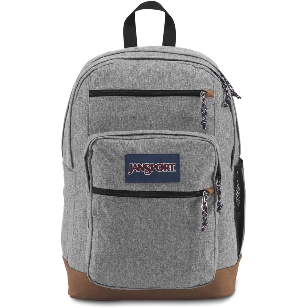 image:imageJanSport Cool Backpack with 15inch Laptop Sleeve Large Computer Bag Rucksack with 2 Compartments Ergonomic Straps Faded SageGrey Letterman Poly
