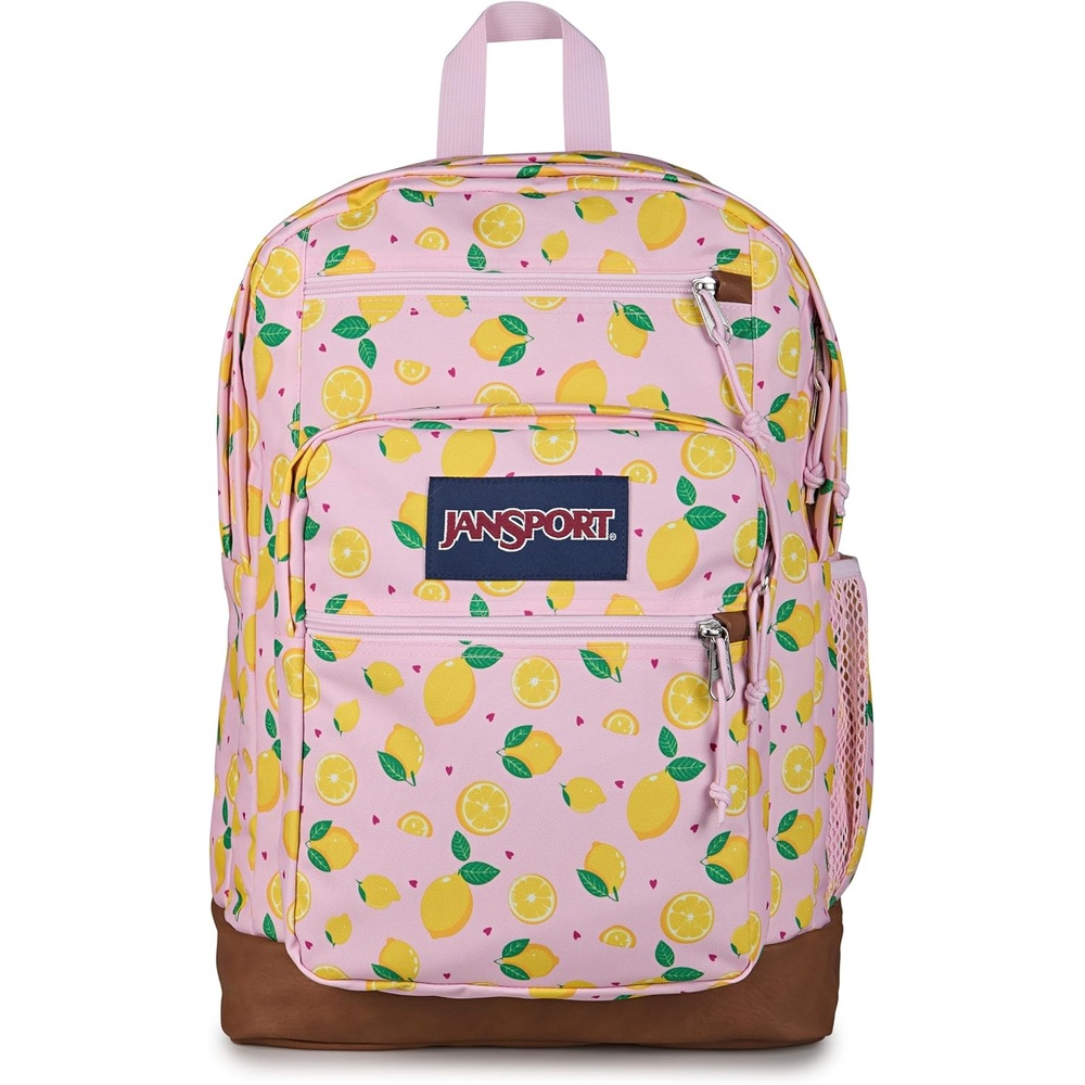 image:imageJanSport Cool Backpack with 15inch Laptop Sleeve Large Computer Bag Rucksack with 2 Compartments Ergonomic Straps Faded SageLemonade Stand Pink IceYellowGreen