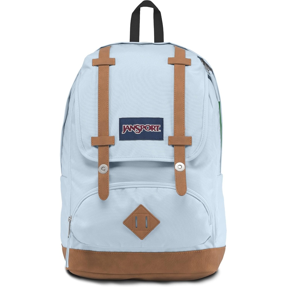 image:imageJanSport Cortlandt Laptop Backpack Navy 15 Laptop SleeveSynthetic Leather Shoulder Computer Bag with Large Compartment Padded Straps Rucksack for Men WomenBlue Dusk