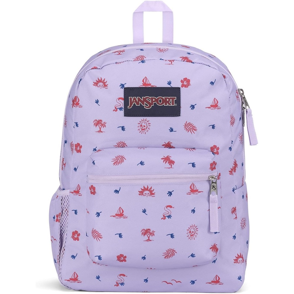 image:imageJanSport Cross Town Backpack 17 x 125 x 6 Simple Bag for Everyone with 1 Main Compartment Front Utility Pocket Premium Class Accessories BlackLagoon Luau