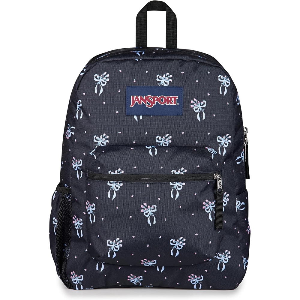 image:imageJanSport Cross Town Backpack 17 x 125 x 6  Simple Bag for Everyone with 1 Main Compartment Front Utility Pocket  Premium Class Accessories  BlackPastel Petals BlackBluePinkGreen