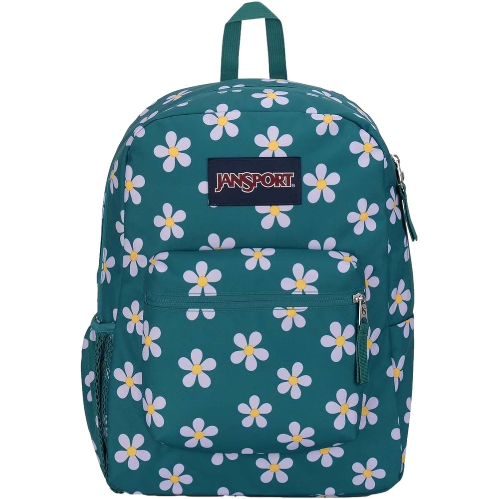 image:imageJanSport Cross Town Backpack 17 x 125 x 6 Simple Bag for Everyone with 1 Main Compartment Front Utility Pocket Premium Class Accessories BlackPrecious Petals