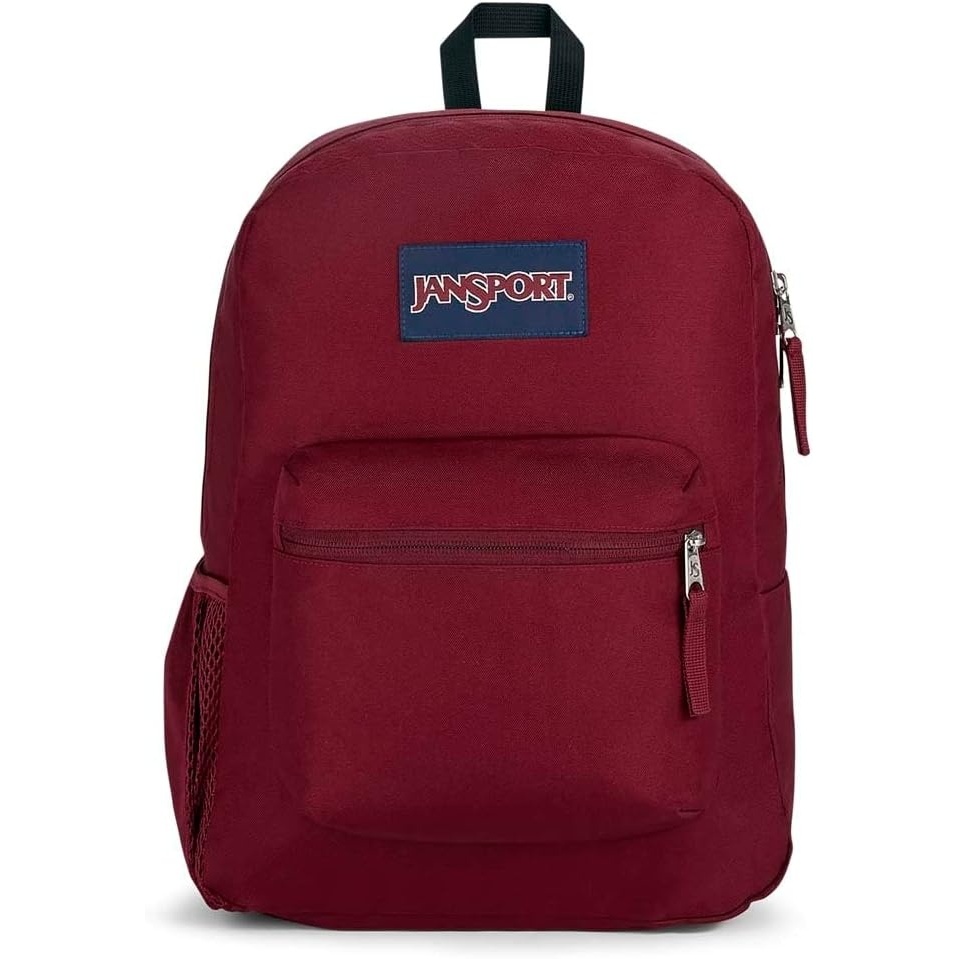 image:imageJanSport Cross Town Backpack 17 x 125 x 6  Simple Bag for Everyone with 1 Main Compartment Front Utility Pocket  Premium Class Accessories  BlackRusset Red
