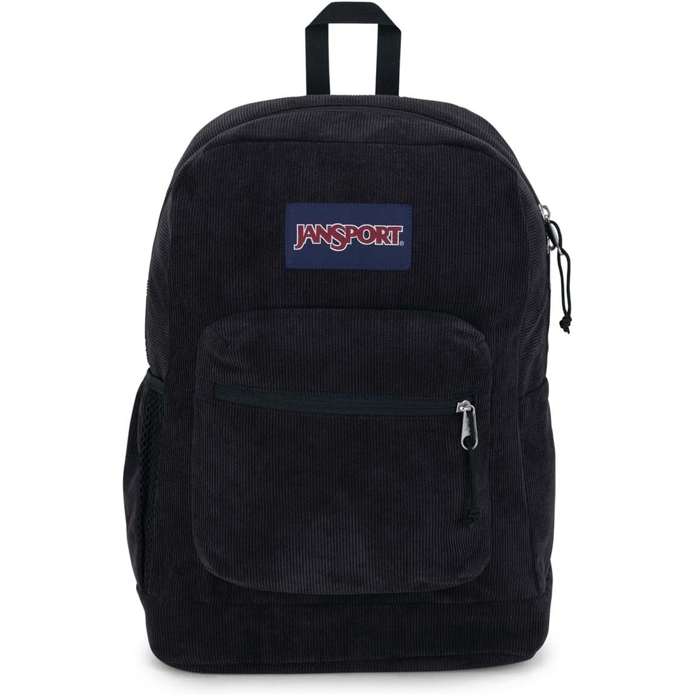 image:imageJanSport Cross Town Plus Remix Backpack Padded Back Panel Laptop Sleeve and Front Pocket Organizer Lavender Ash CorduroyBlack Corduroy