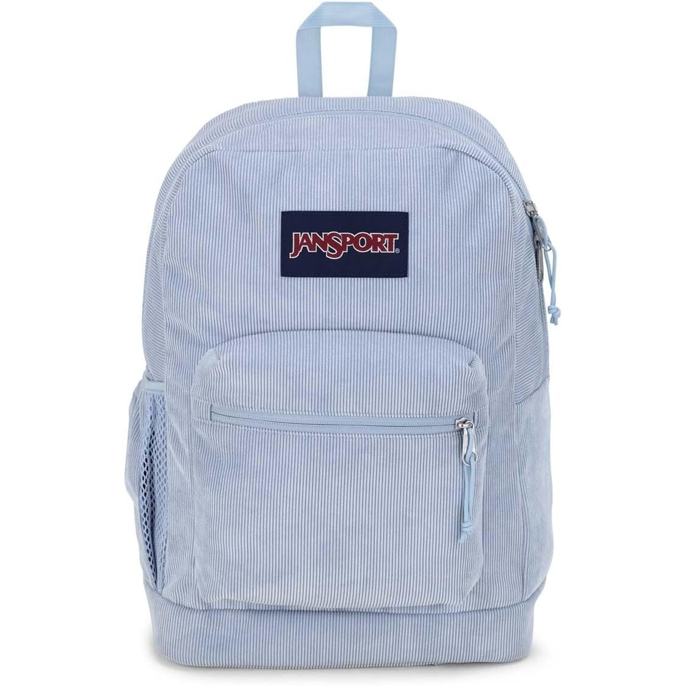 image:imageJanSport Cross Town Plus Remix Backpack Padded Back Panel Laptop Sleeve and Front Pocket Organizer Lavender Ash CorduroyBlue Dusk Corduroy