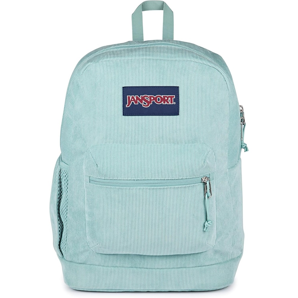 image:imageJanSport Cross Town Plus Remix Backpack  Padded Back Panel Laptop Sleeve and Front Pocket Organizer  Lavender Ash CorduroyFaded Sage Corduroy
