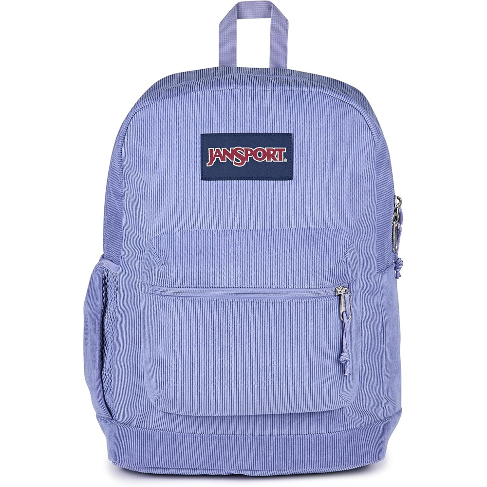 image:imageJanSport Cross Town Plus Remix Backpack Padded Back Panel Laptop Sleeve and Front Pocket Organizer Lavender Ash CorduroyLavender Ash Corduroy