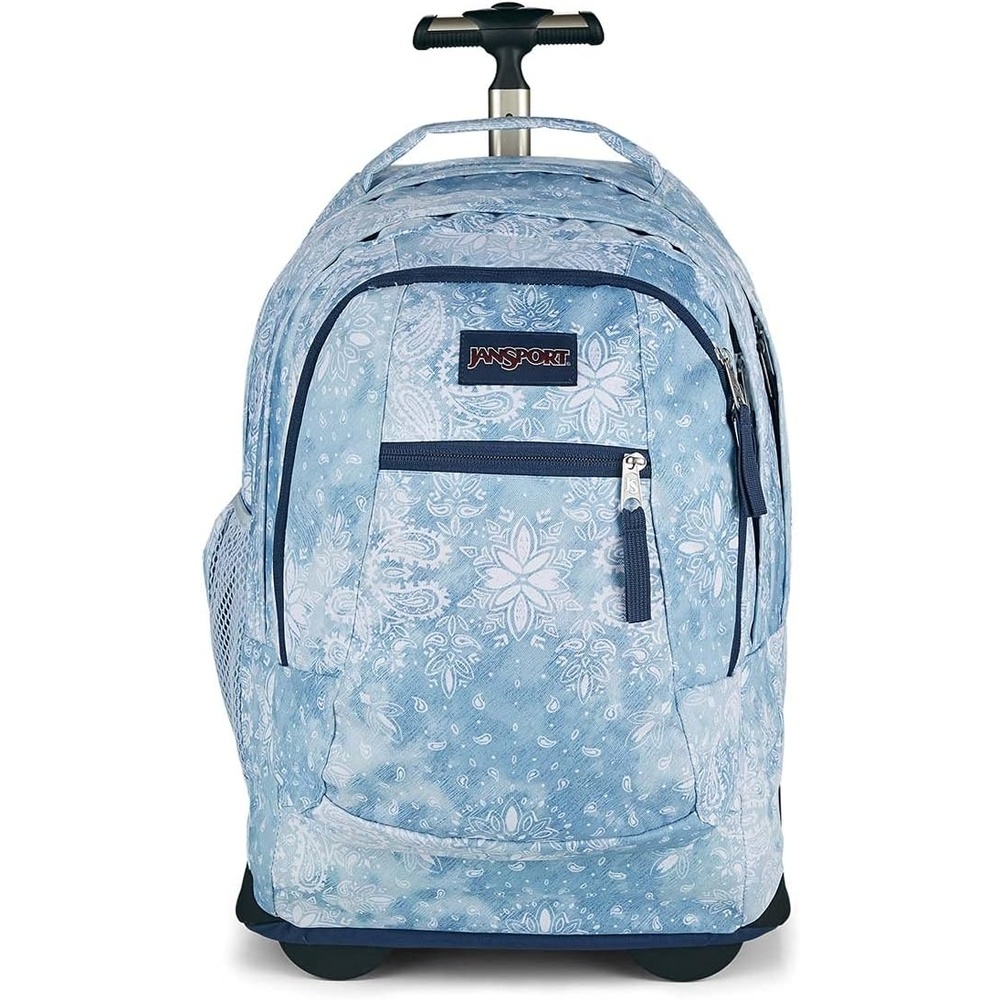 image:imageJanSport Driver 8 Rolling Backpack Wheeled Travel Bag with 15Inch Laptop Sleeve One Size NavyLucky Bandanna