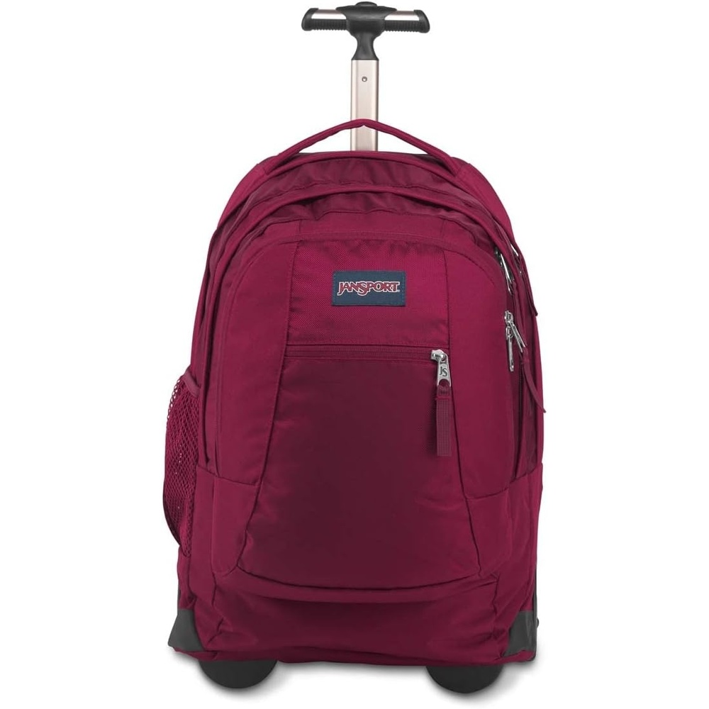 image:imageJanSport Driver 8 Rolling Backpack Wheeled Travel Bag with 15Inch Laptop Sleeve One Size NavyRusset Red
