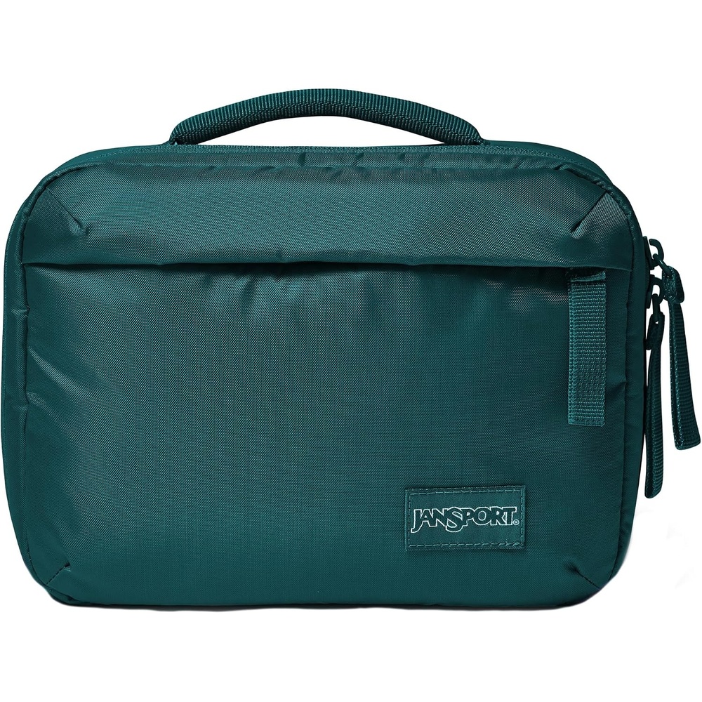 image:imageJanSport Good Latitude Tech Organizer  5L Padded Electronics Travel Case  Charger Bag for Phone Cords Power Banks Adapters and Accessories Elemental BlueEmerald Pool