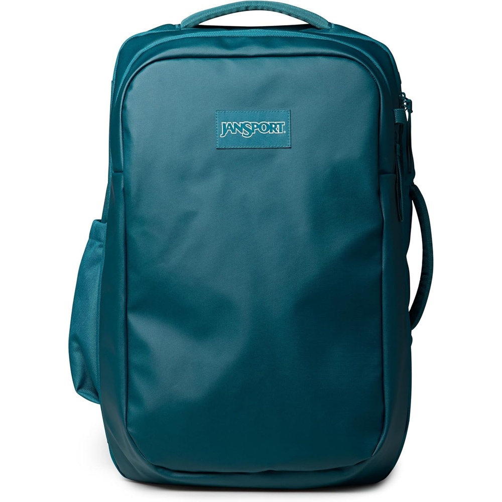image:imageJanSport Good Latitude Travel Pack 40L Large Carry On Backpack AntiTheft Zippers amp 16 Inch Laptop Sleeve Weekender Bag for Travel Smokey GritEmerald Pool