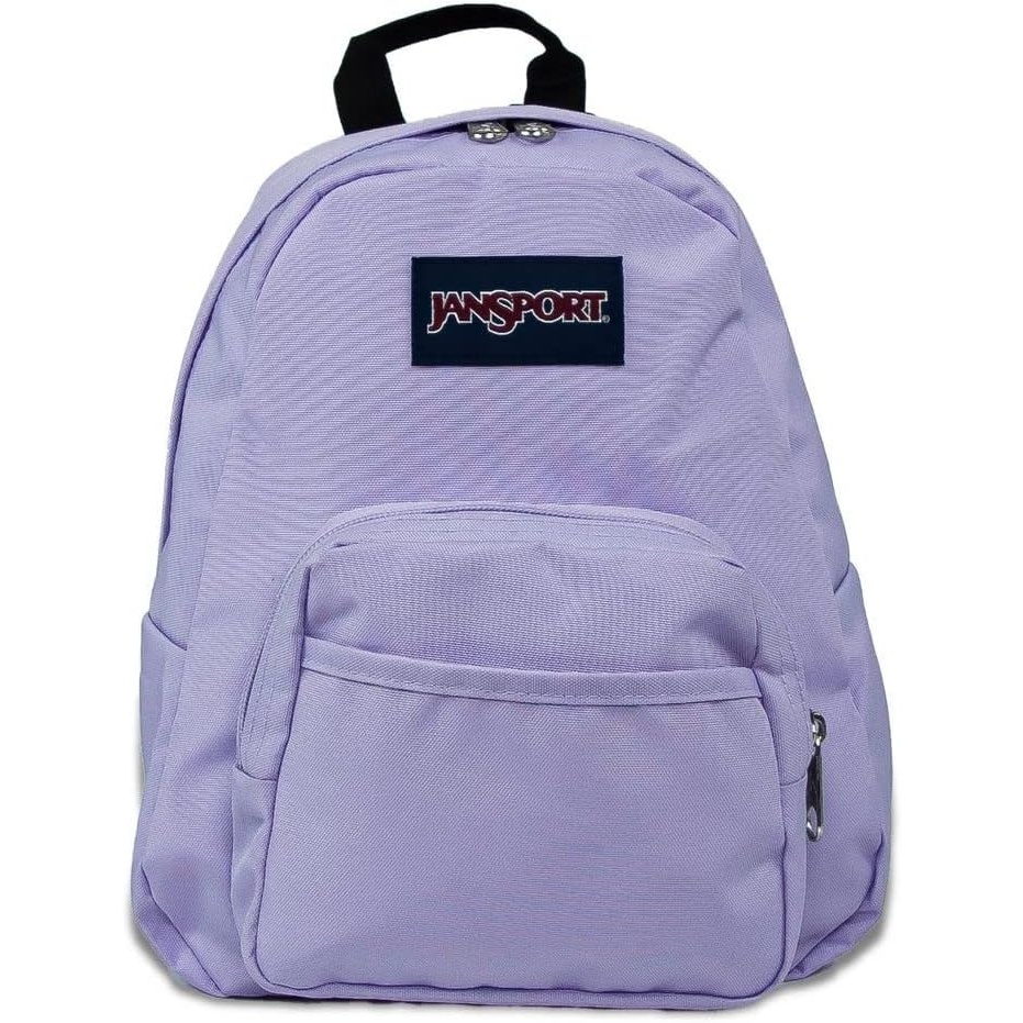 image:imageJanSport Half Pint Mini Backpack 102 L Durable Mini Bag Purse with Adjustable Shoulder Straps Single Main Compartment Zippered Stash Pocket BlackPastel Lilac