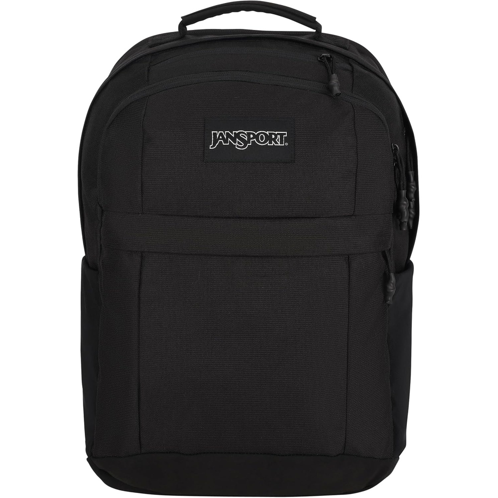 image:imageJanSport Landings Pack Large Backpack with Soft Back Panel Dual Water Bottle Pockets 15Inch Padded Laptop Compartment WhiteBlack