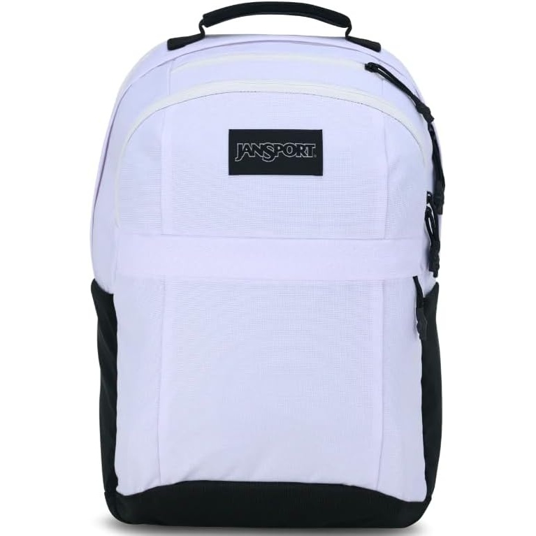 image:imageJanSport Landings Pack Large Backpack with Soft Back Panel Dual Water Bottle Pockets 15Inch Padded Laptop Compartment WhiteWhite