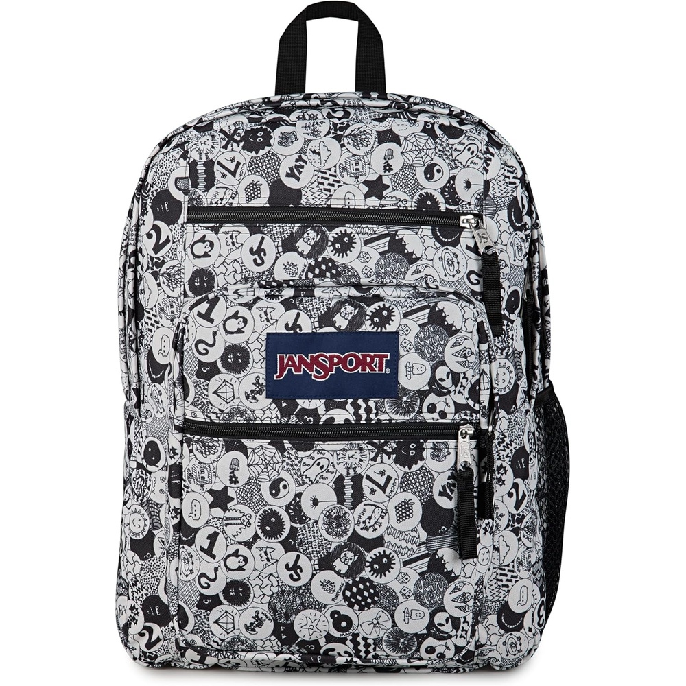 image:imageJanSport Laptop Backpack  Computer Bag with 2 Compartments Ergonomic Shoulder Straps 15 Laptop Sleeve Haul Handle  Vortex VoyageDoodle Dots