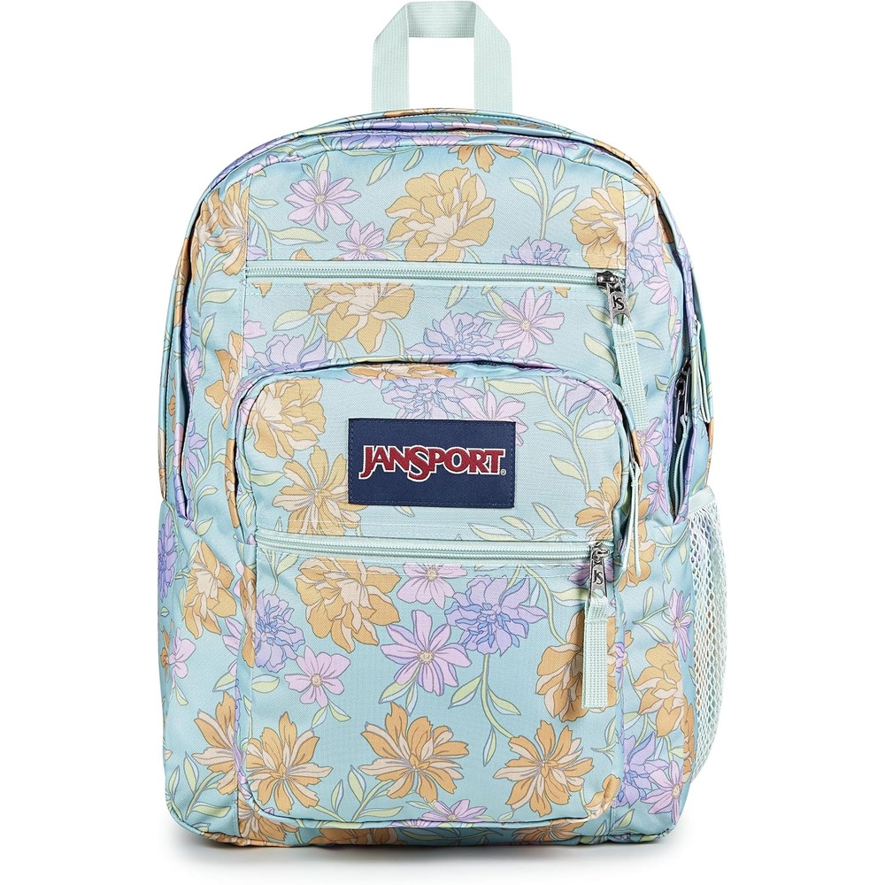 image:imageJanSport Laptop Backpack Computer Bag with 2 Compartments Ergonomic Shoulder Straps 15 Laptop Sleeve Haul Handle Vortex VoyageFaded Floral Fresh Mint