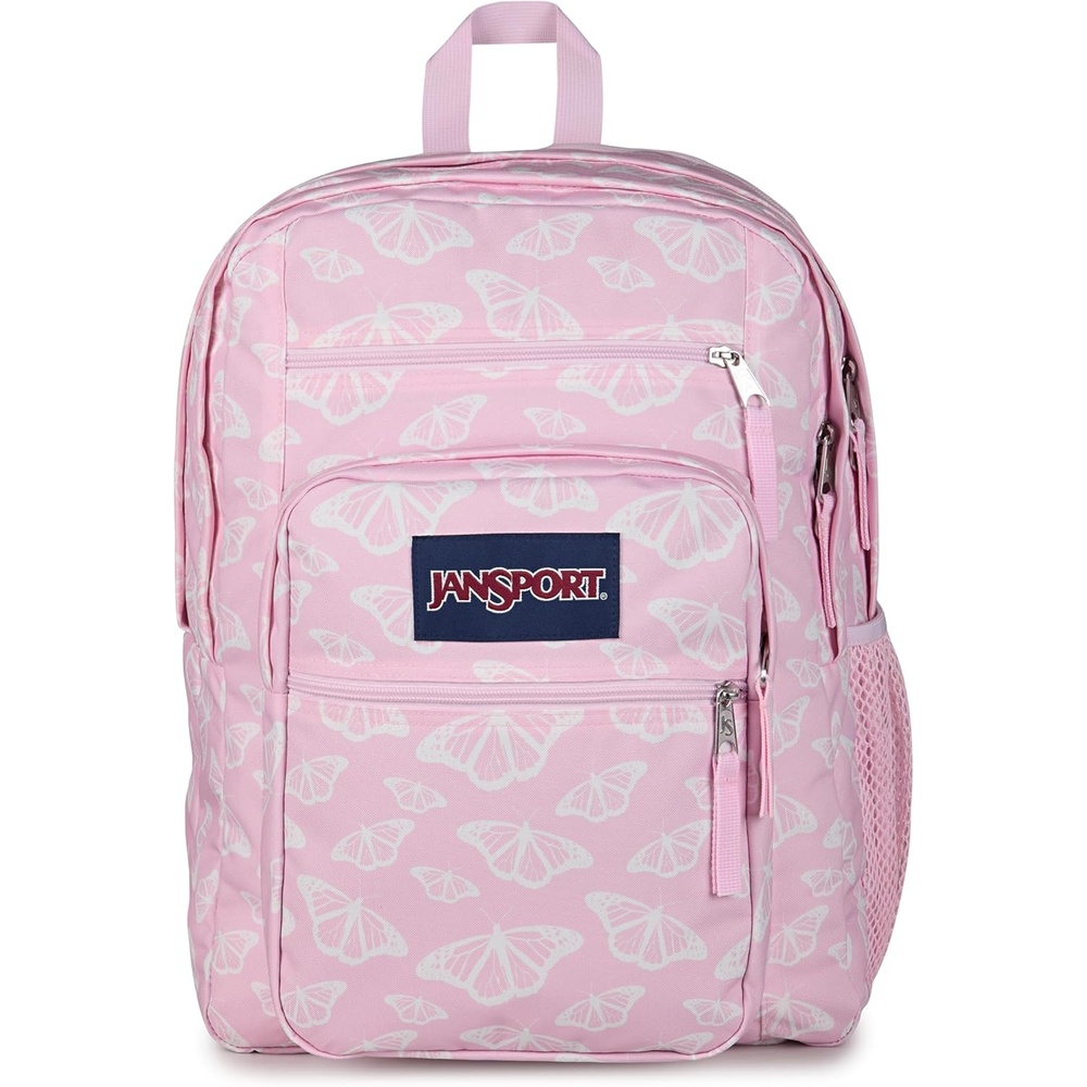 image:imageJanSport Laptop Backpack Computer Bag with 2 Compartments Ergonomic Shoulder Straps 15 Laptop Sleeve Haul Handle Vortex VoyageFlutter By Pink