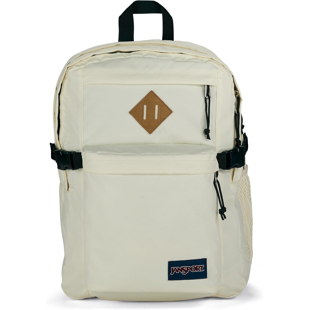 image:imageJanSport Main Campus Backpack Travel or Work Backpack with 15Inch Laptop Sleeve and Dual Water Bottle Pockets Surreal SwirliesCoconut