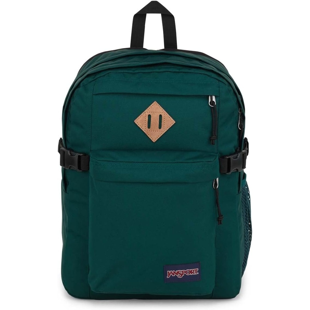image:imageJanSport Main Campus Backpack Travel or Work Backpack with 15Inch Laptop Sleeve and Dual Water Bottle Pockets Surreal SwirliesDeep Juniper