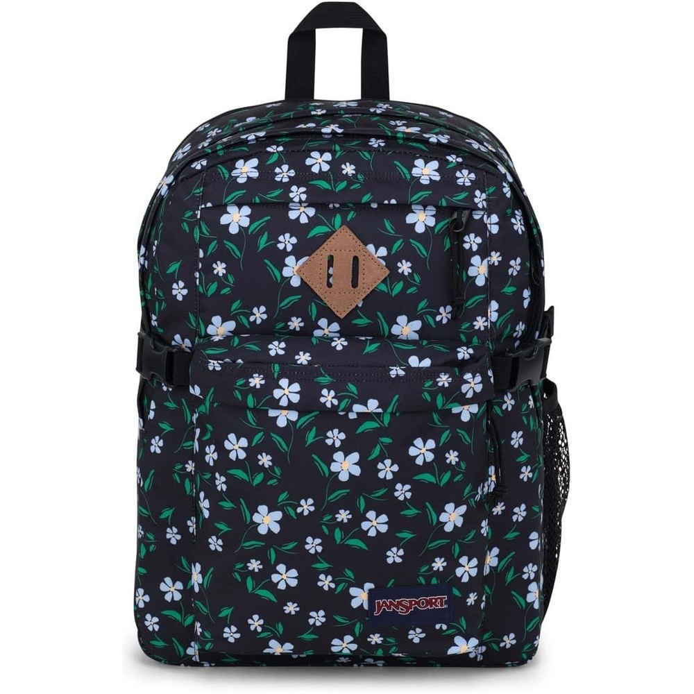 image:imageJanSport Main Campus Backpack Travel or Work Backpack with 15Inch Laptop Sleeve and Dual Water Bottle Pockets Surreal SwirliesGarden Floral