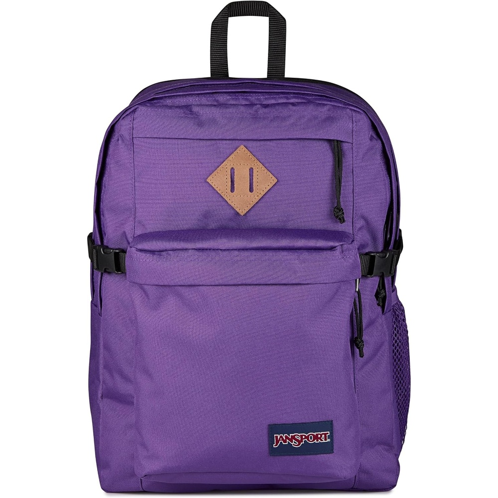 image:imageJanSport Main Campus Backpack Travel or Work Backpack with 15Inch Laptop Sleeve and Dual Water Bottle Pockets Surreal SwirliesGrape Jelly