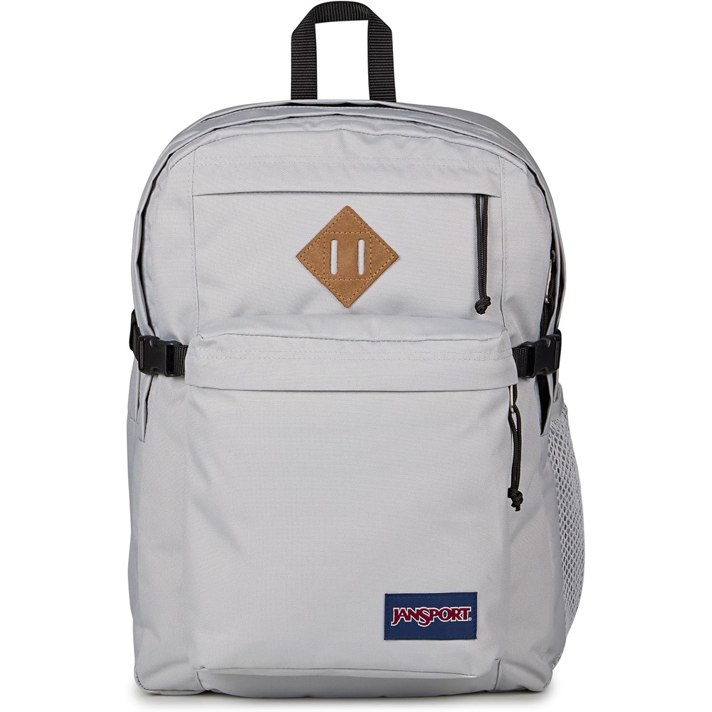 image:imageJanSport Main Campus Backpack Travel or Work Backpack with 15Inch Laptop Sleeve and Dual Water Bottle Pockets Surreal SwirliesGrounded Grey
