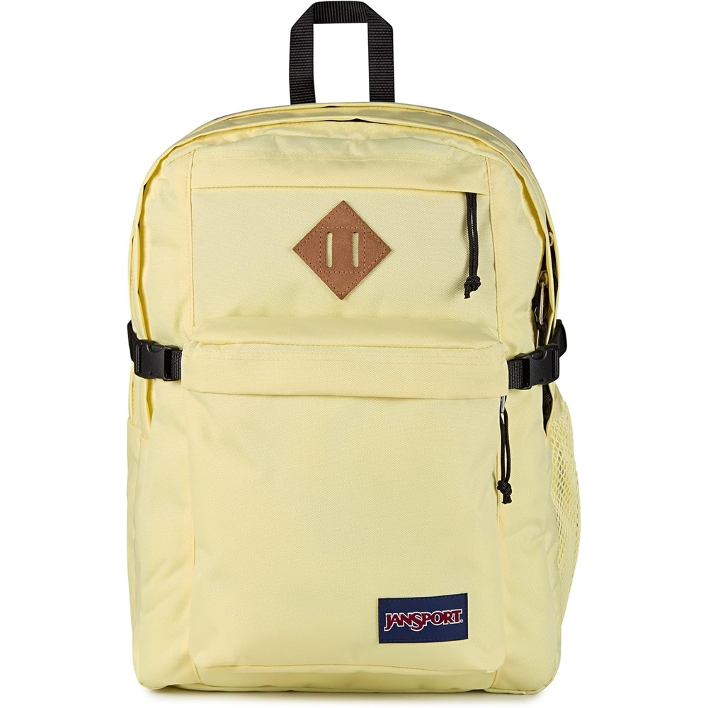 image:imageJanSport Main Campus Backpack Travel or Work Backpack with 15Inch Laptop Sleeve and Dual Water Bottle Pockets Surreal SwirliesLemon Ice