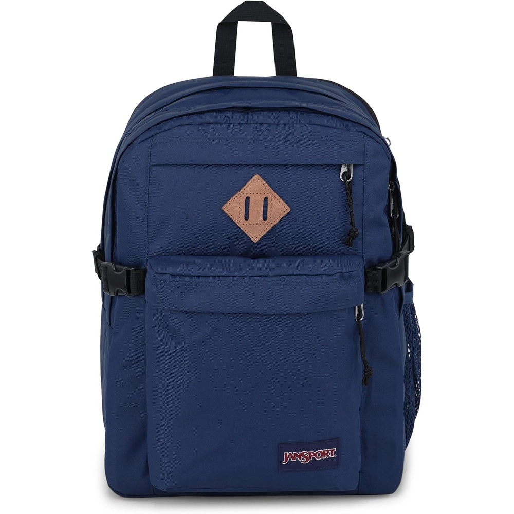 image:imageJanSport Main Campus Backpack Travel or Work Backpack with 15Inch Laptop Sleeve and Dual Water Bottle Pockets Surreal SwirliesNavy