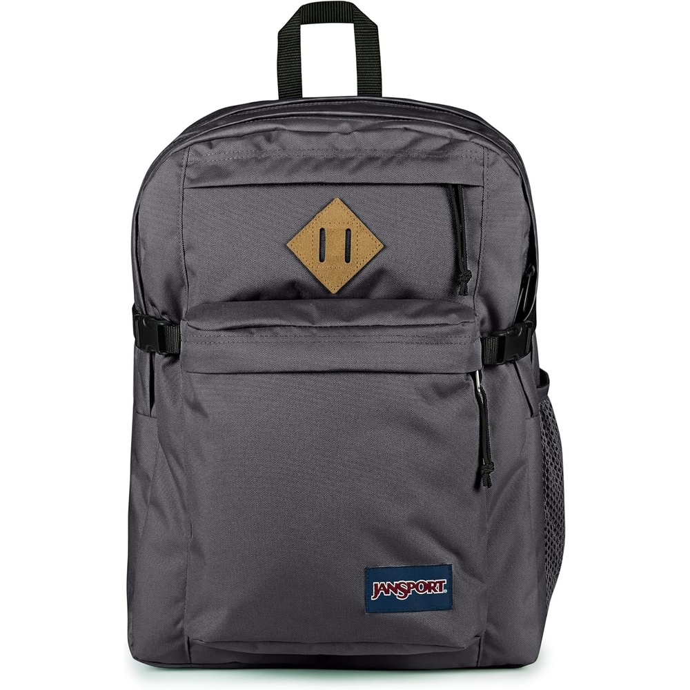 image:imageJanSport Main Campus Backpack Travel or Work Backpack with 15Inch Laptop Sleeve and Dual Water Bottle Pockets Surreal SwirliesSmokey Grit