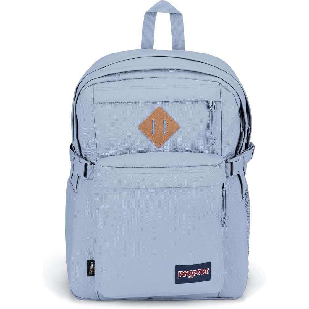 image:imageJanSport Main Campus FX Backpack Travel or Work Bag w 15Inch Laptop Pack with Leather Trim Lavender AshBlue Dusk