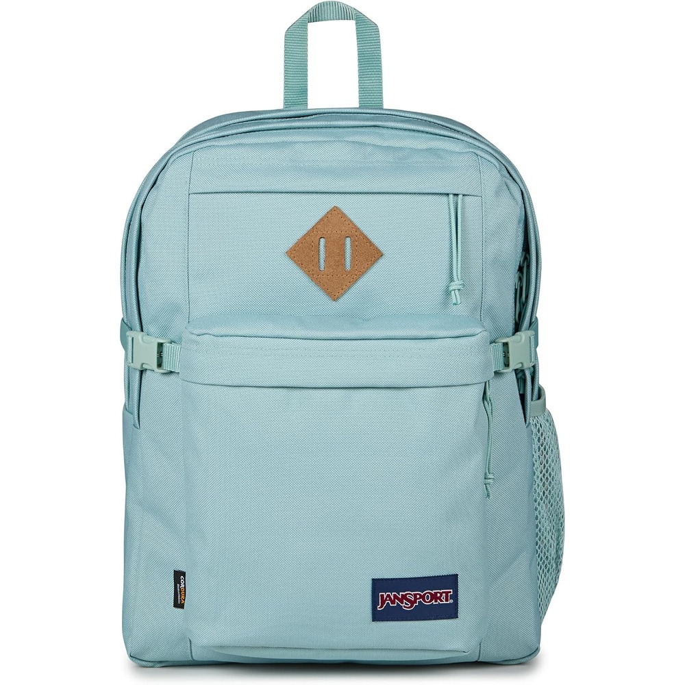 image:imageJanSport Main Campus FX Backpack Travel or Work Bag w 15Inch Laptop Pack with Leather Trim Lavender AshFaded Sage