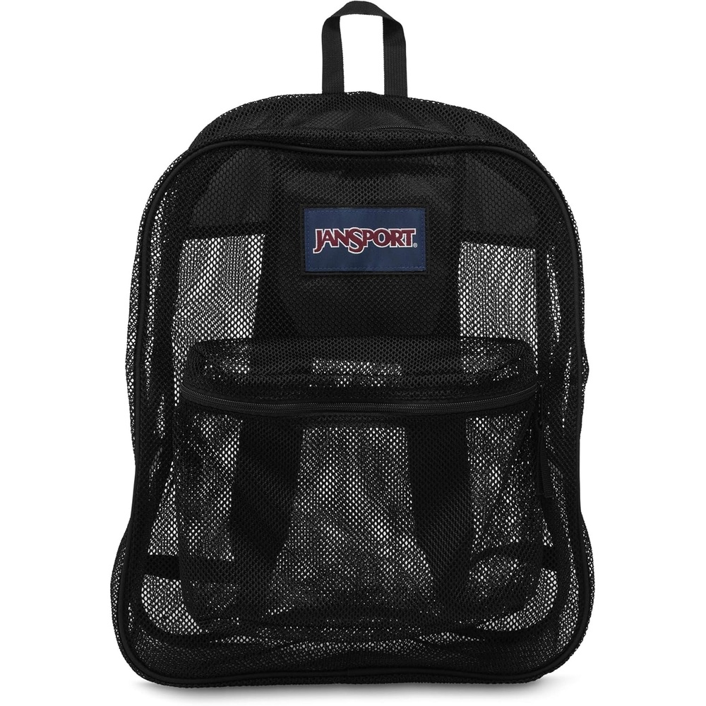 image:imageJanSport Mesh Pack See Through Backpack Ideal for Class Work Travel or Beach Outings NavyBlack