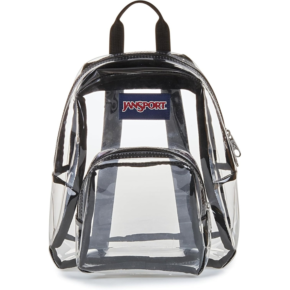 image:imageJanSport Mini Pack Lightweight 10L Backpack with Adjustable Straps and Front Zipper Pocket Perfect for Travel Concerts amp Everyday Use ClearClear