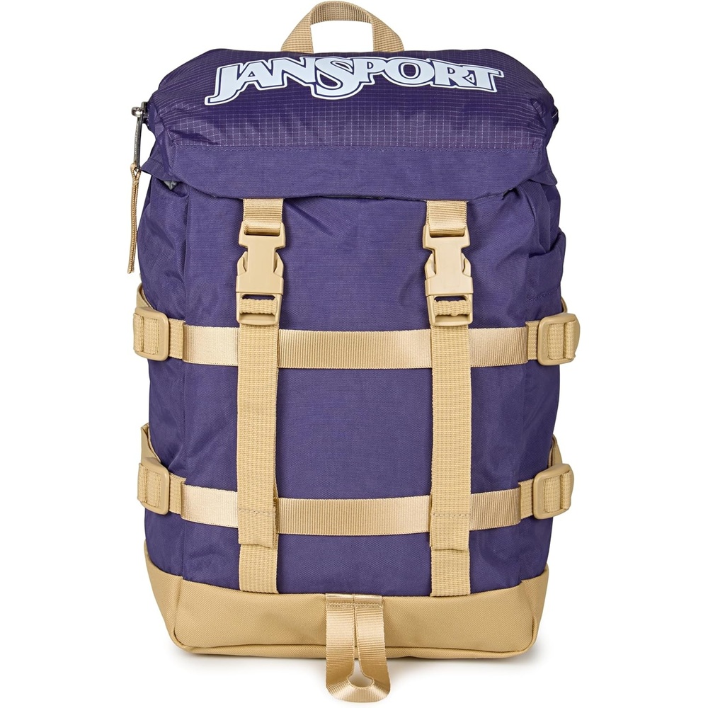 image:imageJanSport Mini Skip Pack  Compact Backpack with Main Compartment Side Water Bottle Pocket and Zippered Accessory Pocket TravertineAmethyst Angst