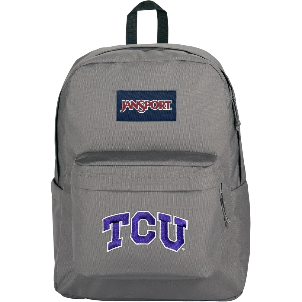 image:imageJanSport NCAA Officially Licensed Backpack Ole Miss Rebels Superbreak Plus with Padded 15 Laptop Sleeve Spacious Computer Bag for Men amp Women Durable Daypack with Bottle Pocket Red TapeTCU Horned Frogs