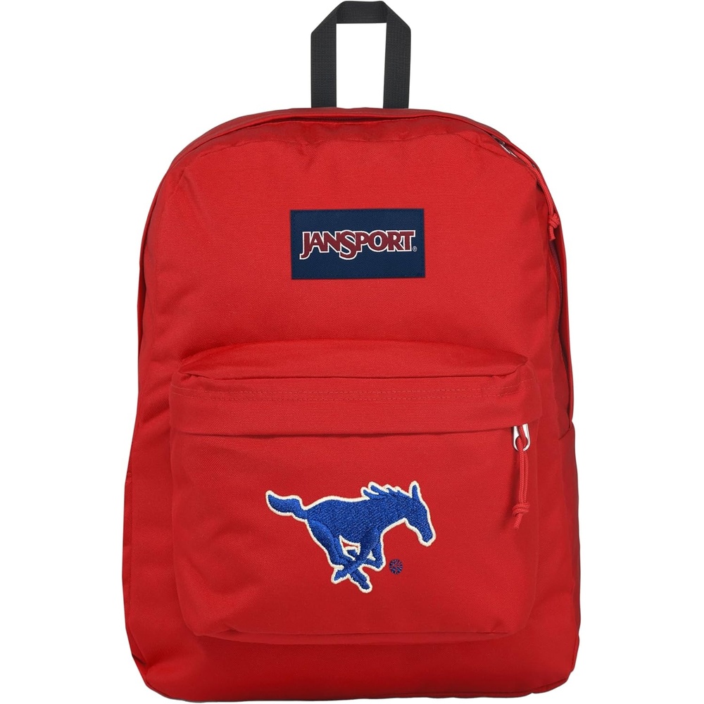 image:imageJanSport NCAA Officially Licensed Backpack Ole Miss Rebels Superbreak Plus with Padded 15 Laptop Sleeve Spacious Computer Bag for Men amp Women Durable Daypack with Bottle Pocket Red TapeSMU Mustangs