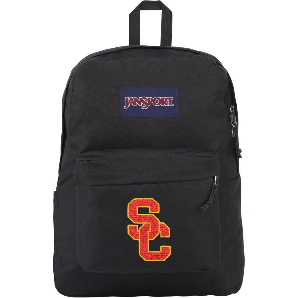 image:imageJanSport NCAA Officially Licensed Backpack Ole Miss Rebels Superbreak Plus with Padded 15 Laptop Sleeve Spacious Computer Bag for Men amp Women Durable Daypack with Bottle Pocket Red TapeUSC Trojans
