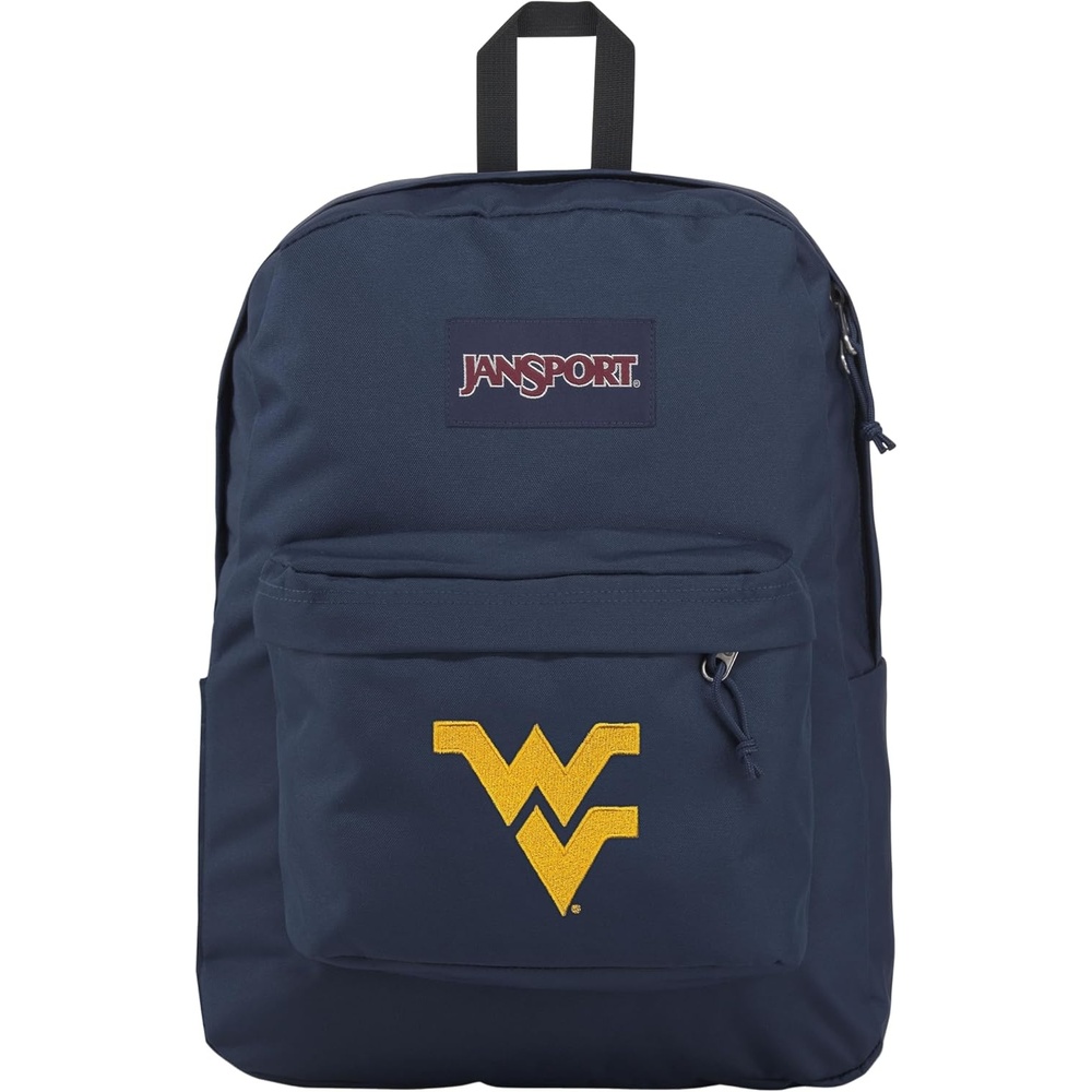 image:imageJanSport NCAA Officially Licensed Backpack Ole Miss Rebels Superbreak Plus with Padded 15 Laptop Sleeve Spacious Computer Bag for Men amp Women Durable Daypack with Bottle Pocket Red TapeWest Virginia Mountaineers