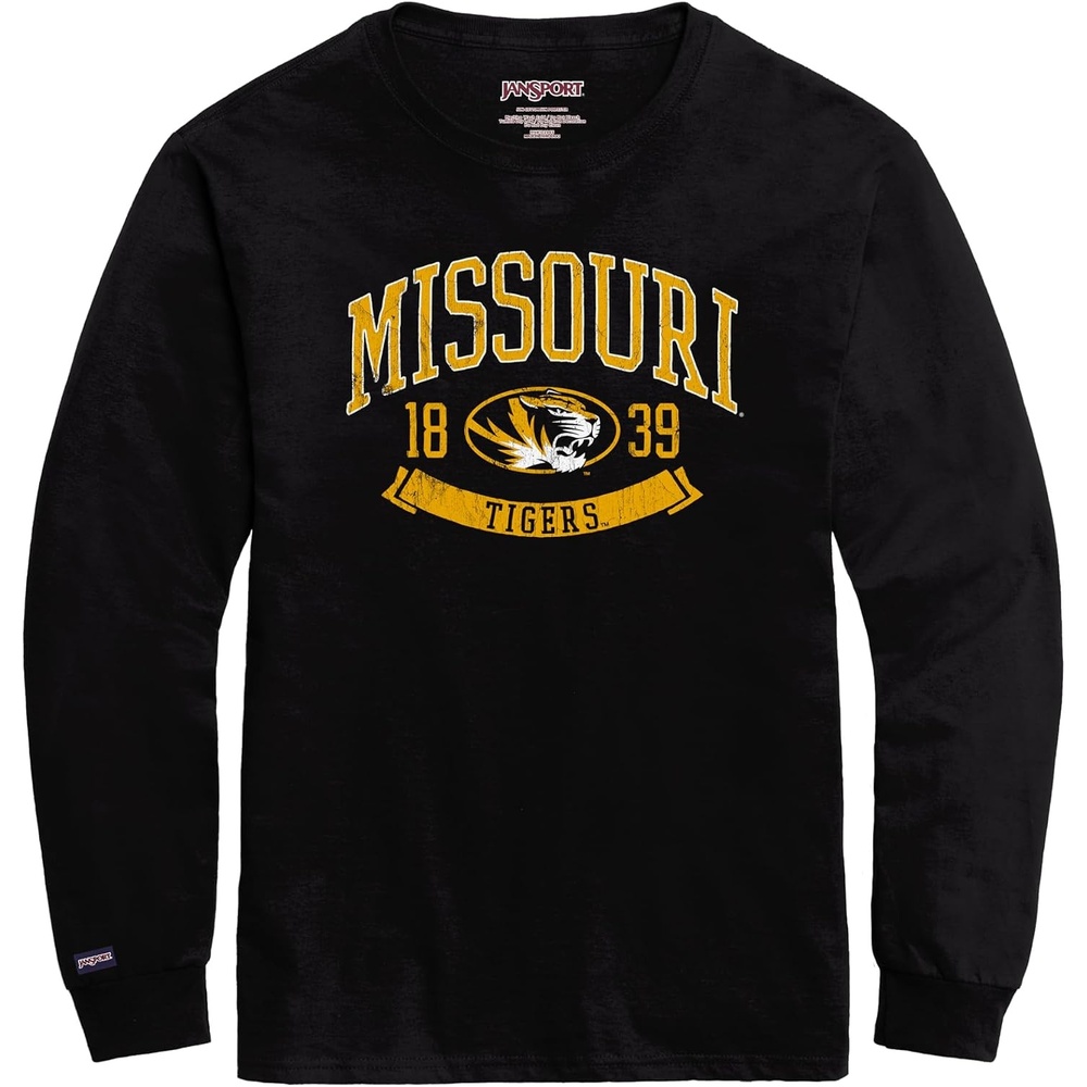 image:imageJanSport NCAA Officially Licensed Campus Long Sleeve T Shirt for Men Soft amp Breathable PreShrunk Cotton Crewneck T ShirtUtah Utes