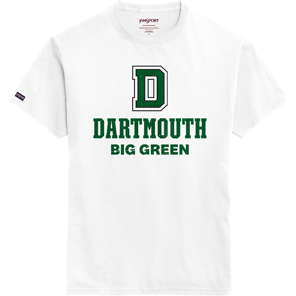 image:imageJanSport NCAA Officially Licensed Campus Short Sleeve T Shirt for Men Soft amp Breathable PreShrunk Cotton Crewneck T ShirtDartmouth Big Green