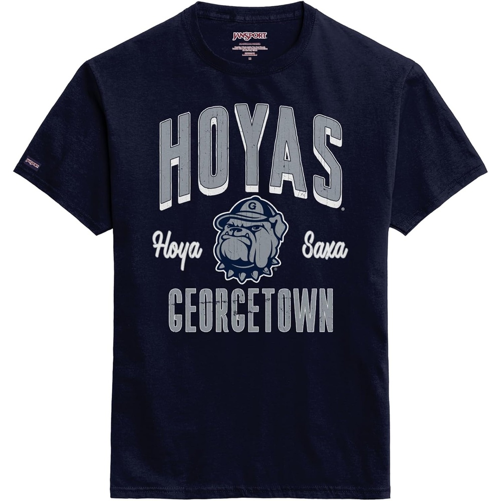 image:imageJanSport NCAA Officially Licensed Campus Short Sleeve T Shirt for Men Soft amp Breathable PreShrunk Cotton Crewneck T ShirtGeorgetown Hoyas