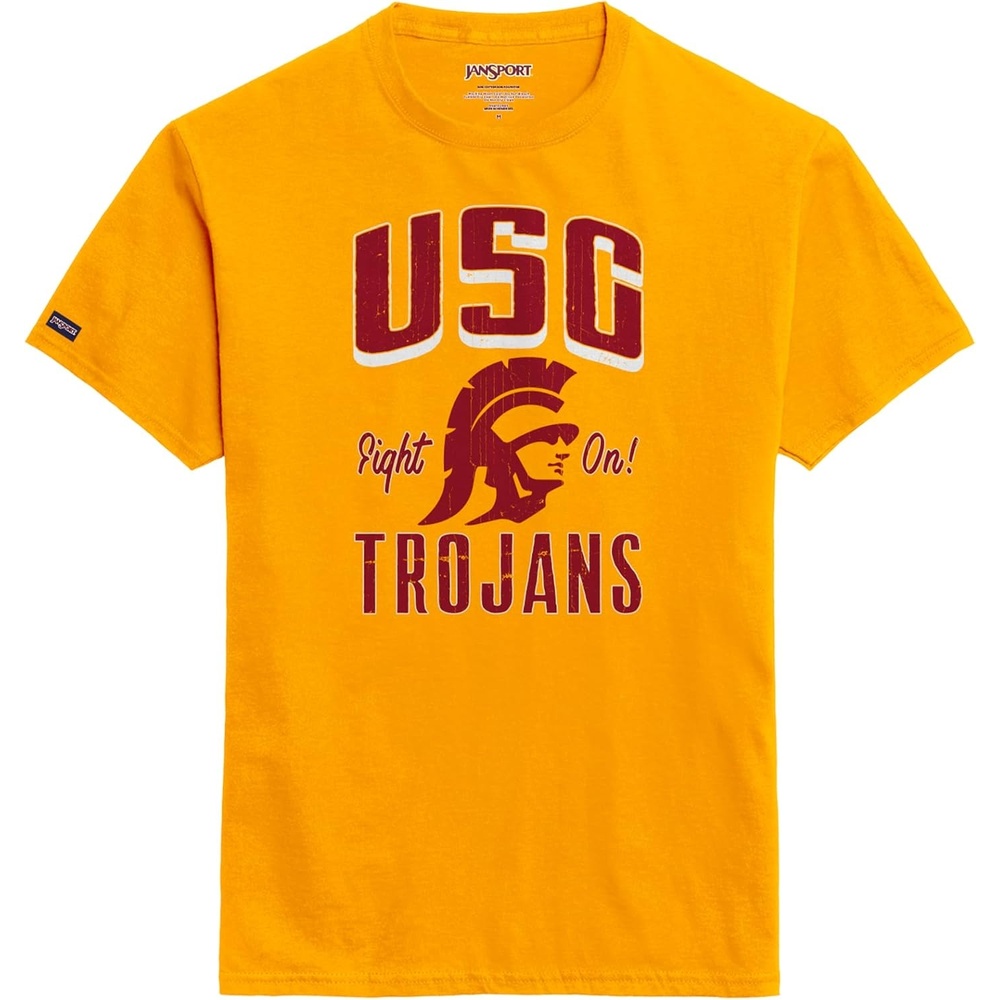 image:imageJanSport NCAA Officially Licensed Campus Short Sleeve T Shirt for Men Soft amp Breathable PreShrunk Cotton Crewneck T ShirtUSC Trojans