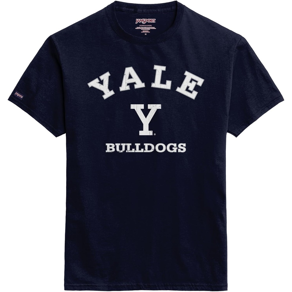 image:imageJanSport NCAA Officially Licensed Campus Short Sleeve T Shirt for Men Soft amp Breathable PreShrunk Cotton Crewneck T ShirtYale Bulldogs