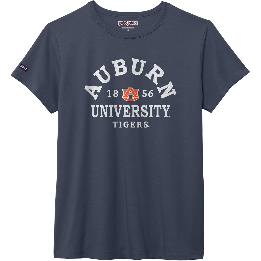 image:imageJanSport NCAA Officially Licensed Graduate Short Sleeve T Shirt for Women Soft amp Breathable CottonPolyester Blend Crewneck T Shirt with Graphic Detailing Everyday University Fan ApparelAuburn Tigers