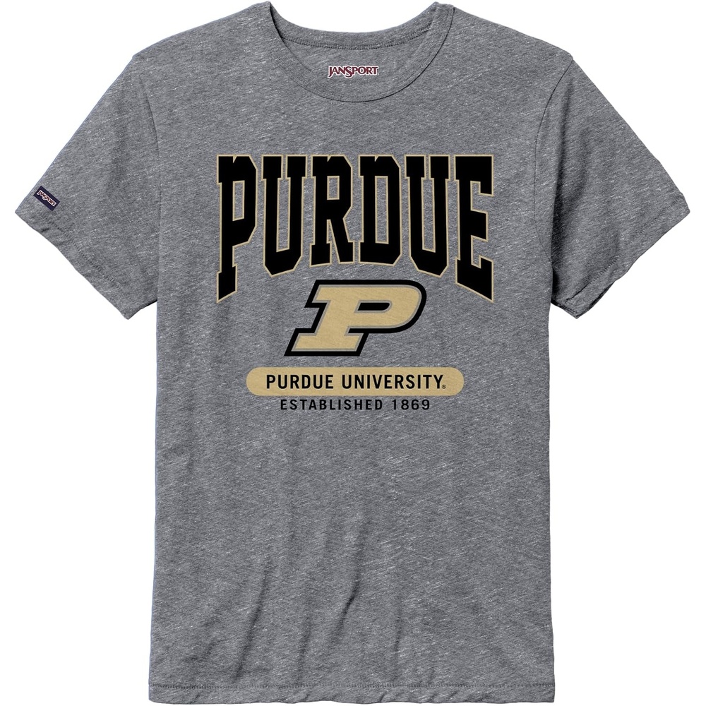 image:imageJanSport NCAA Officially Licensed Pregame Short Sleeve T Shirt for Men Soft amp Breathable Triblend Crewneck T ShirtPurdue Boilermakers