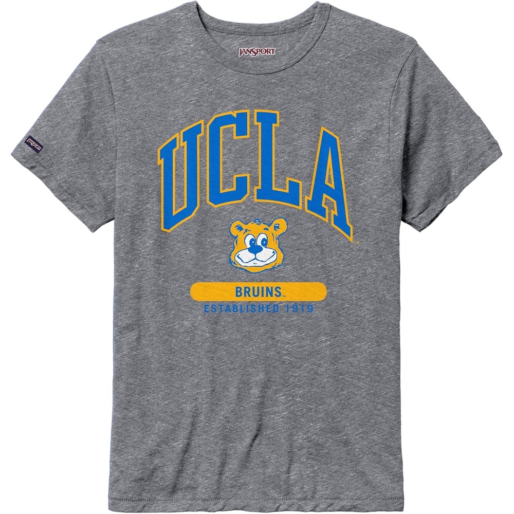 image:imageJanSport NCAA Officially Licensed Pregame Short Sleeve T Shirt for Men Soft amp Breathable Triblend Crewneck T ShirtUCLA Bruins