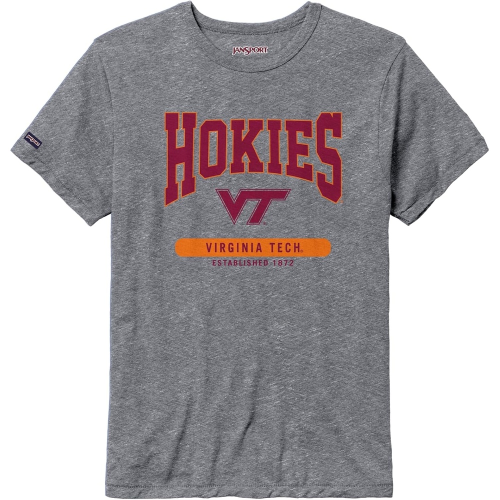 image:imageJanSport NCAA Officially Licensed Pregame Short Sleeve T Shirt for Men Soft amp Breathable Triblend Crewneck T ShirtVirginia Tech Hokies