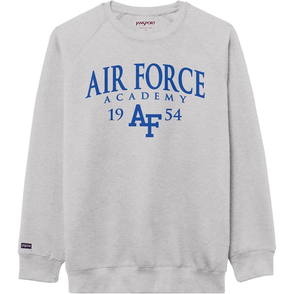 image:imageJanSport NCAA Officially Licensed Rival Crew Sweatshirt Long Sleeve Graphic Pullover for Men Women CottonPolyester BlendAir Force Falcons