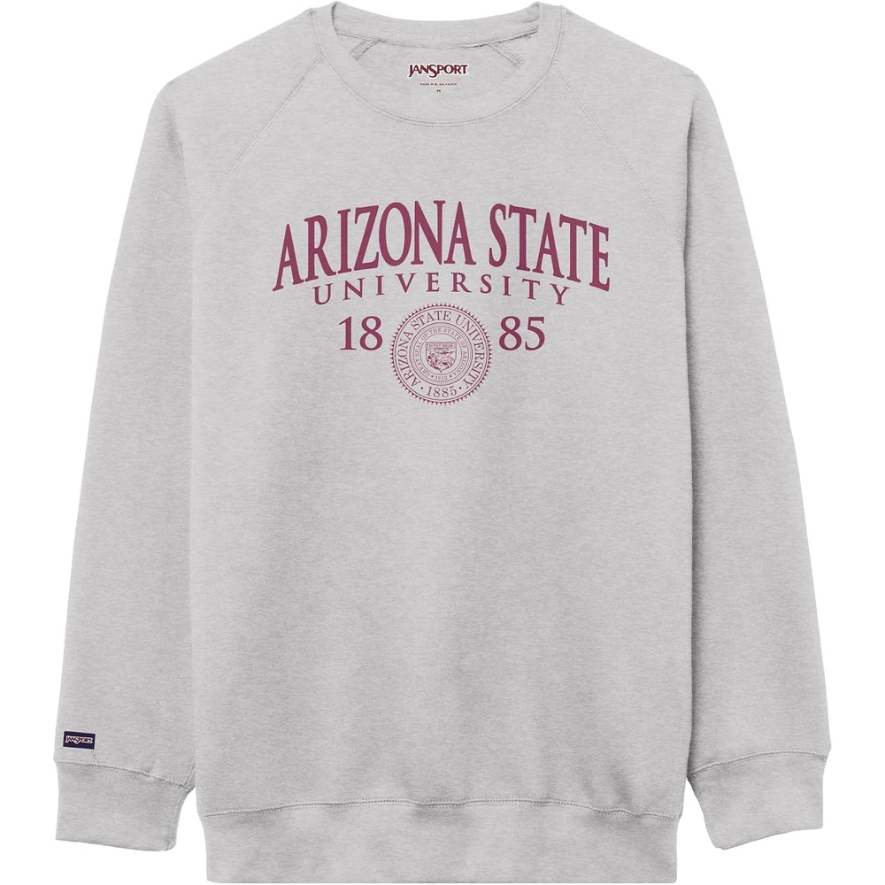 image:imageJanSport NCAA Officially Licensed Rival Crew Sweatshirt Long Sleeve Graphic Pullover for Men Women CottonPolyester BlendArizona State Sun Devils