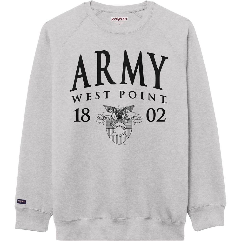image:imageJanSport NCAA Officially Licensed Rival Crew Sweatshirt Long Sleeve Graphic Pullover for Men Women CottonPolyester BlendArmy Black Knights